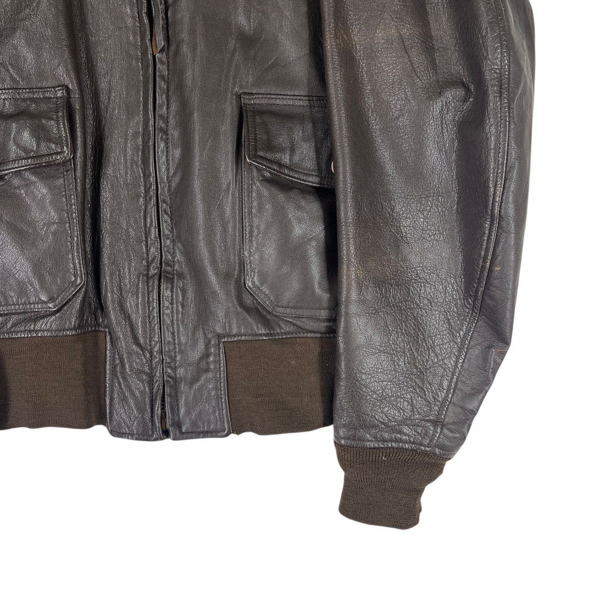 Cooper 🔥 Vintage Cooper G-1 Usn Leather Jacket Size 42R Size US L / EU 52-54 / 3 - 7 Thumbnail