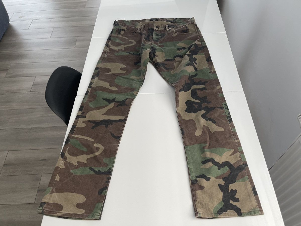 image of Polo Ralph Laurent Camo Varick Slim Straight Jeans, Men's (Size 33)