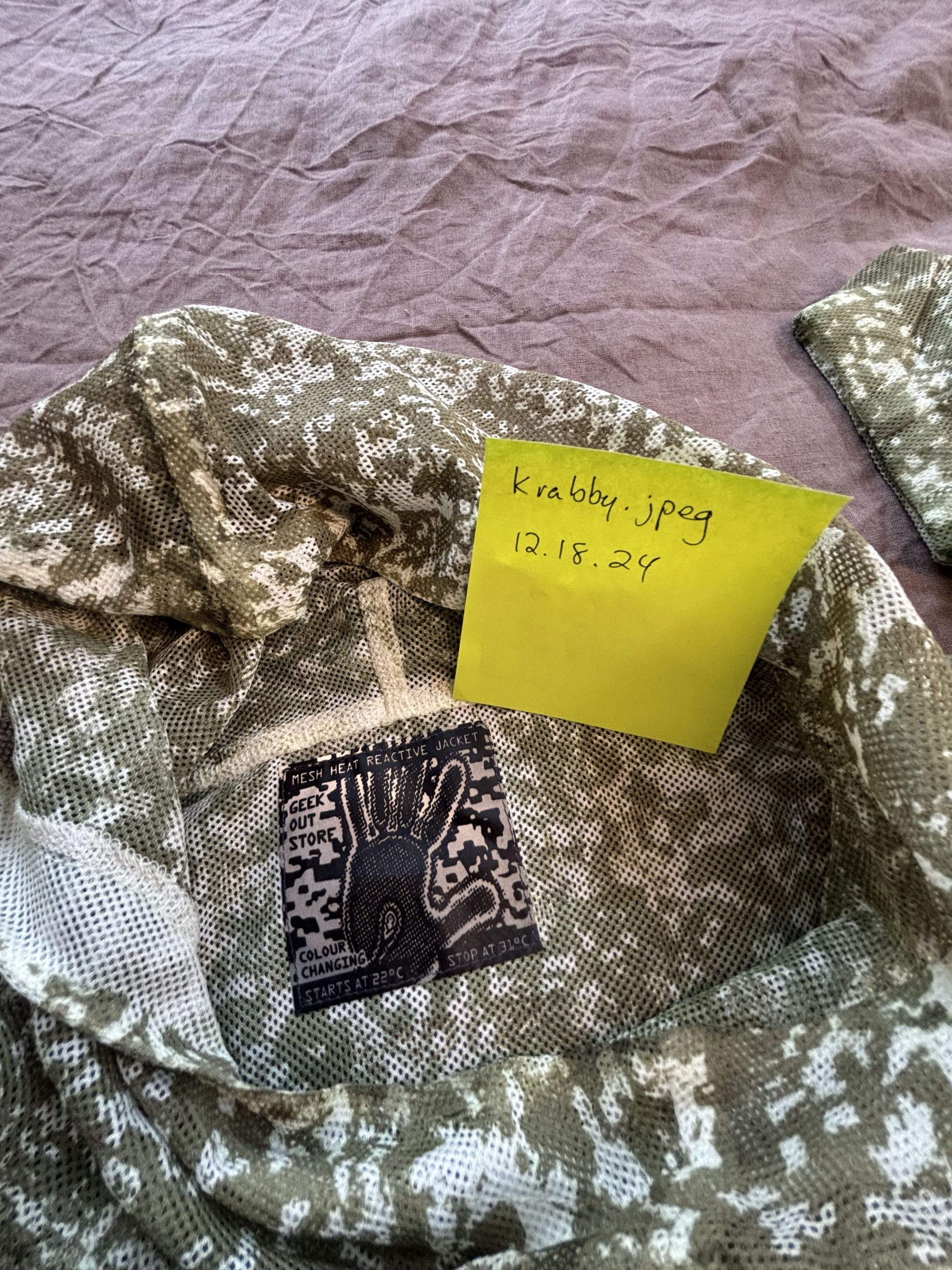 新品】GEEK OUT STORE MESH CAMO HOODIE GEEK OUT STORE MESH CAMO