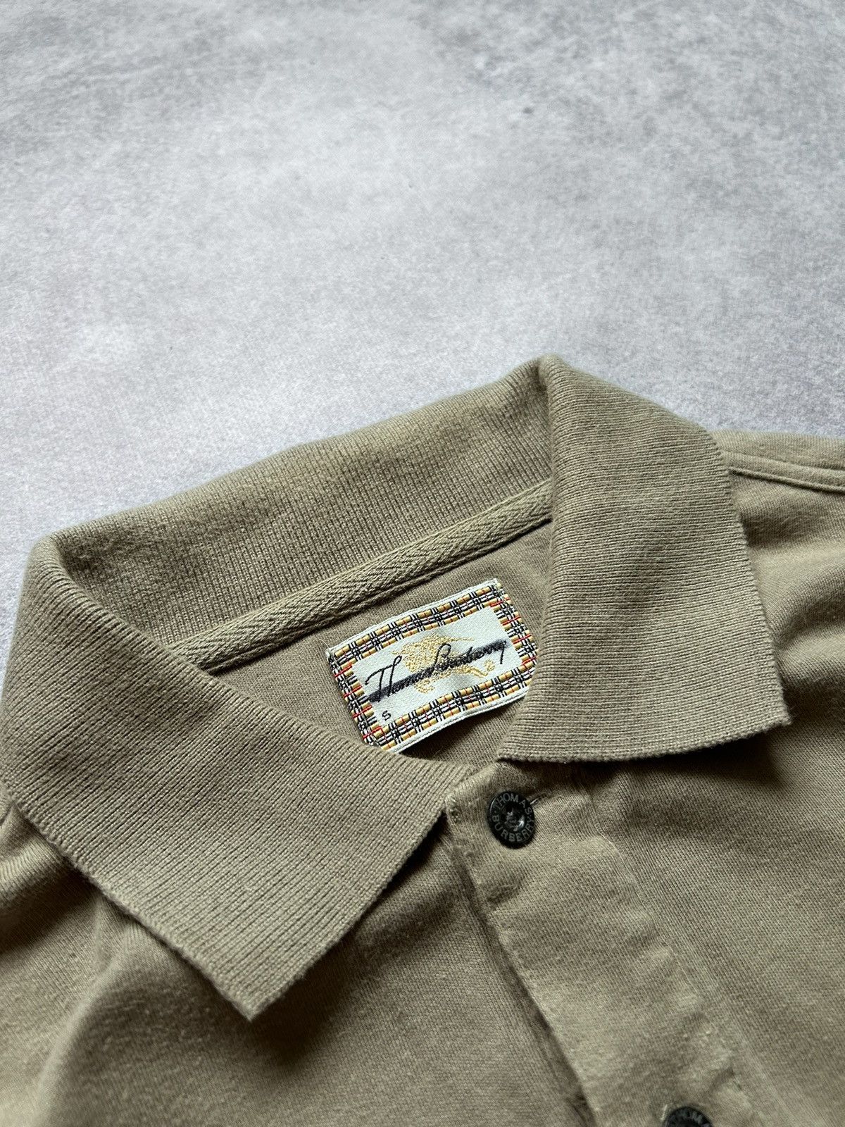 Burberry × Vintage Thomas Burberry vintage polos shirt 90s Size US S / EU 44-46 / 1 - 3 Thumbnail