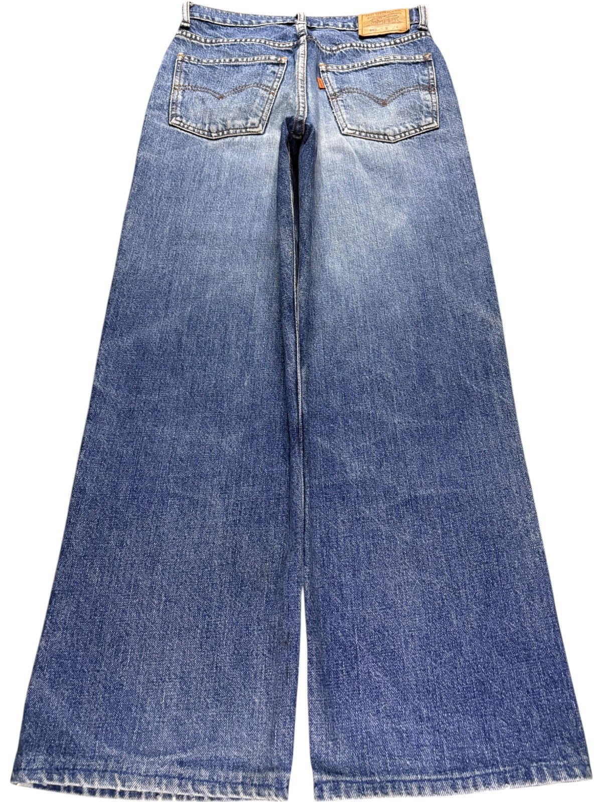 Levi's Vintage 90s Levis 855 Orange Tab Mud Wash Loose Jeans Size US 28 / EU 44 - 2 Thumbnail