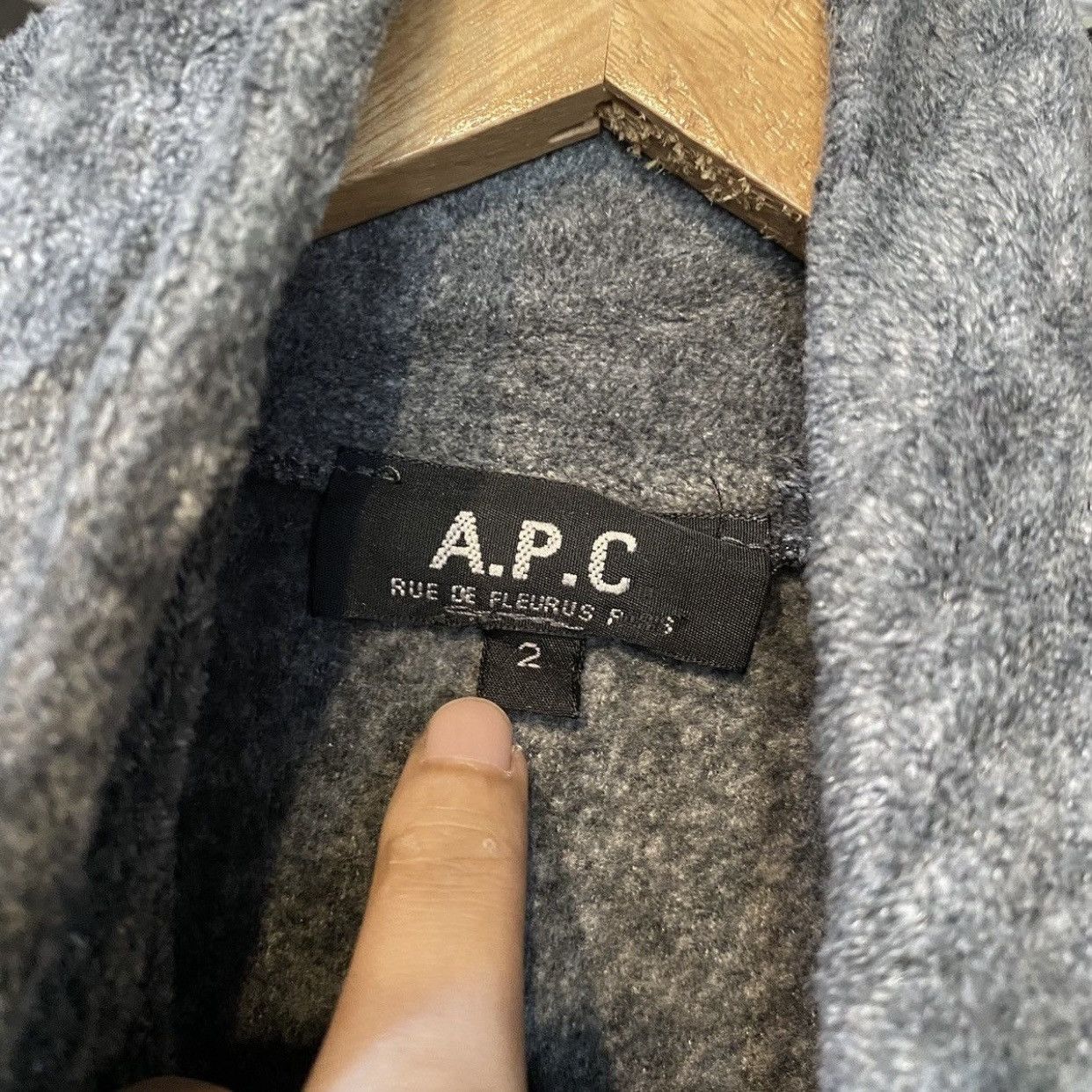 A.P.C. VINTAGE HIVER 1999 A.P.C. Grey Fleece Full-Zip Jacket Size US M / EU 48-50 / 2 - 9 Thumbnail