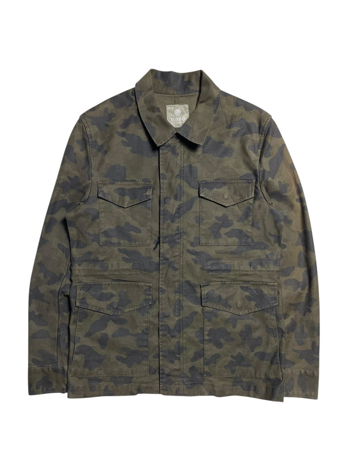 NANO universe 2000’s Nano Universe - Camo Pattern Work Jacket Size US S / EU 44-46 / 1 - 1 Thumbnail