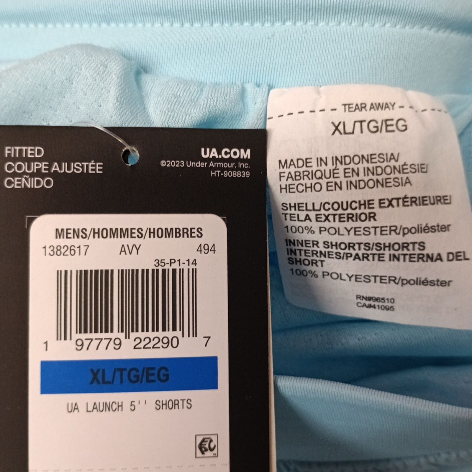 Under Armour Under Armour Shorts Men's Size XL Blue Fitted Launch 5" Ins Size US 36 / EU 52 - 5 Thumbnail