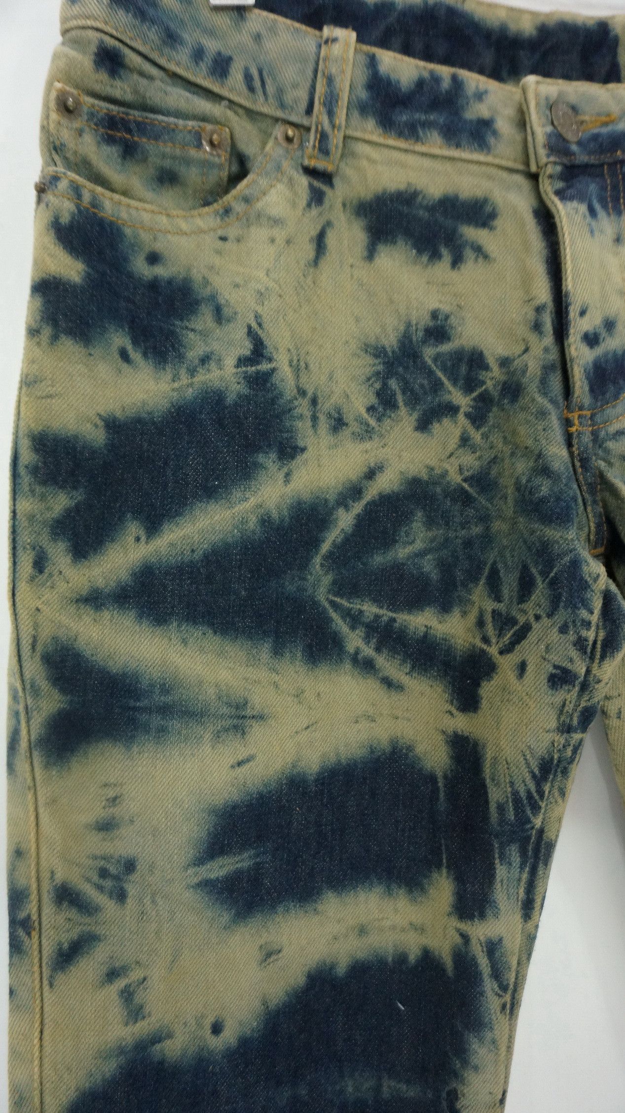 Japanese Brand 🔥 Cecil McBee Acid Wash Flared Women's Jeans Size 27" / US 4 / IT 40 - 3 Thumbnail