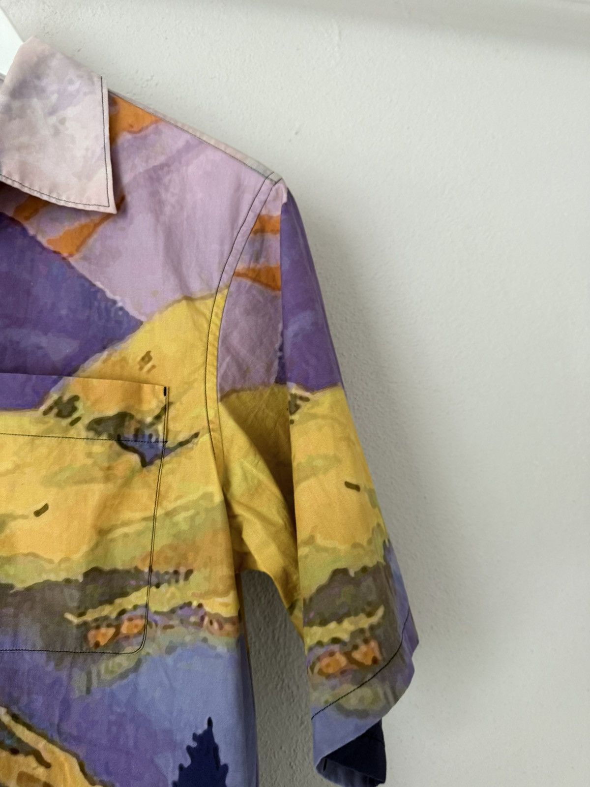 Prada Landscape Print Short Sleeve Shirt Size US S / EU 44-46 / 1 - 5 Thumbnail