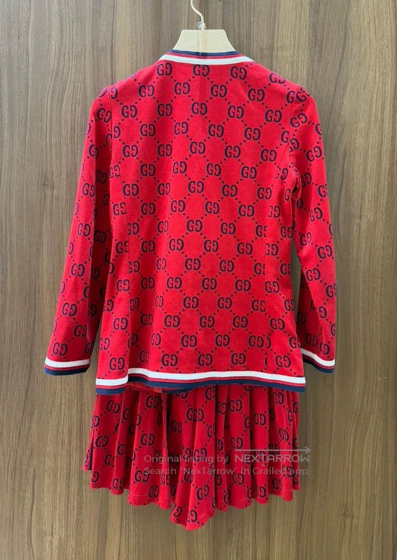 Gucci Gucci Red full print set Size 38R - 2 Thumbnail