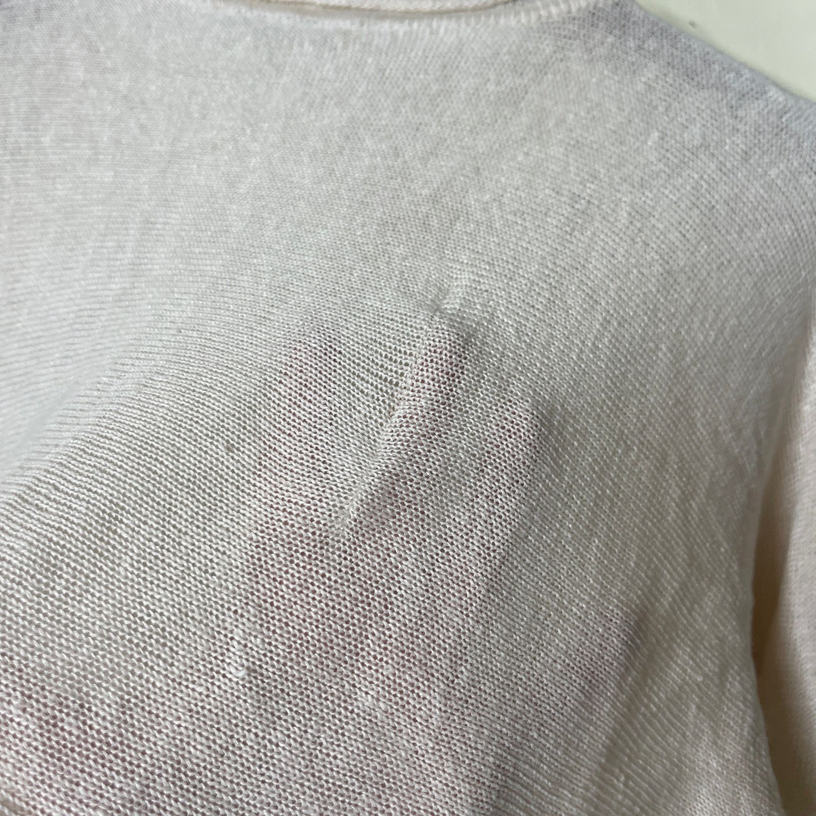 Daniele Alessandrini Daniele Alessandrini cream linen crewneck relax knitted top Size US M / EU 48-50 / 2 - 7 Thumbnail