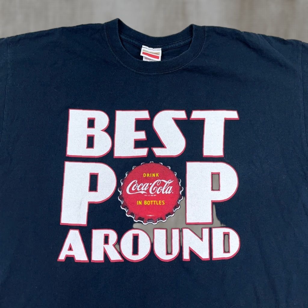 Vintage VINTAGE Coca-Cola Shirt Men Large Black Tee Y2K Soda Pop Logo Distinctive Cap Brand Coca-Cola Shirt Men Large Black 1990s Retro Rock Theme Mens Size US L / EU 52-54 / 3 - 1 Thumbnail