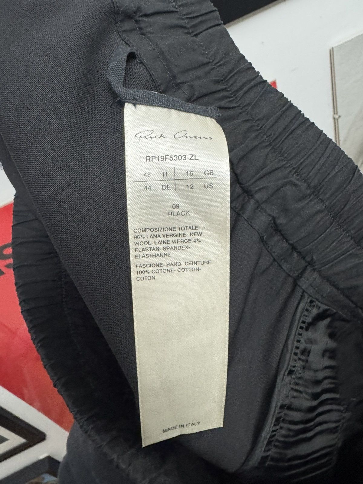 Rick Owens Rick Owens Larry Designer Wool Cropped Pant Avant Garde Size US 32 / EU 48 - 4 Thumbnail