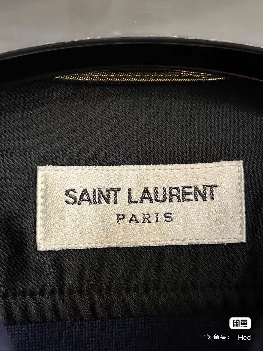 Saint Laurent Paris saint laurent blue embroidered shirt Size US M / EU 48-50 / 2 - 2 Thumbnail