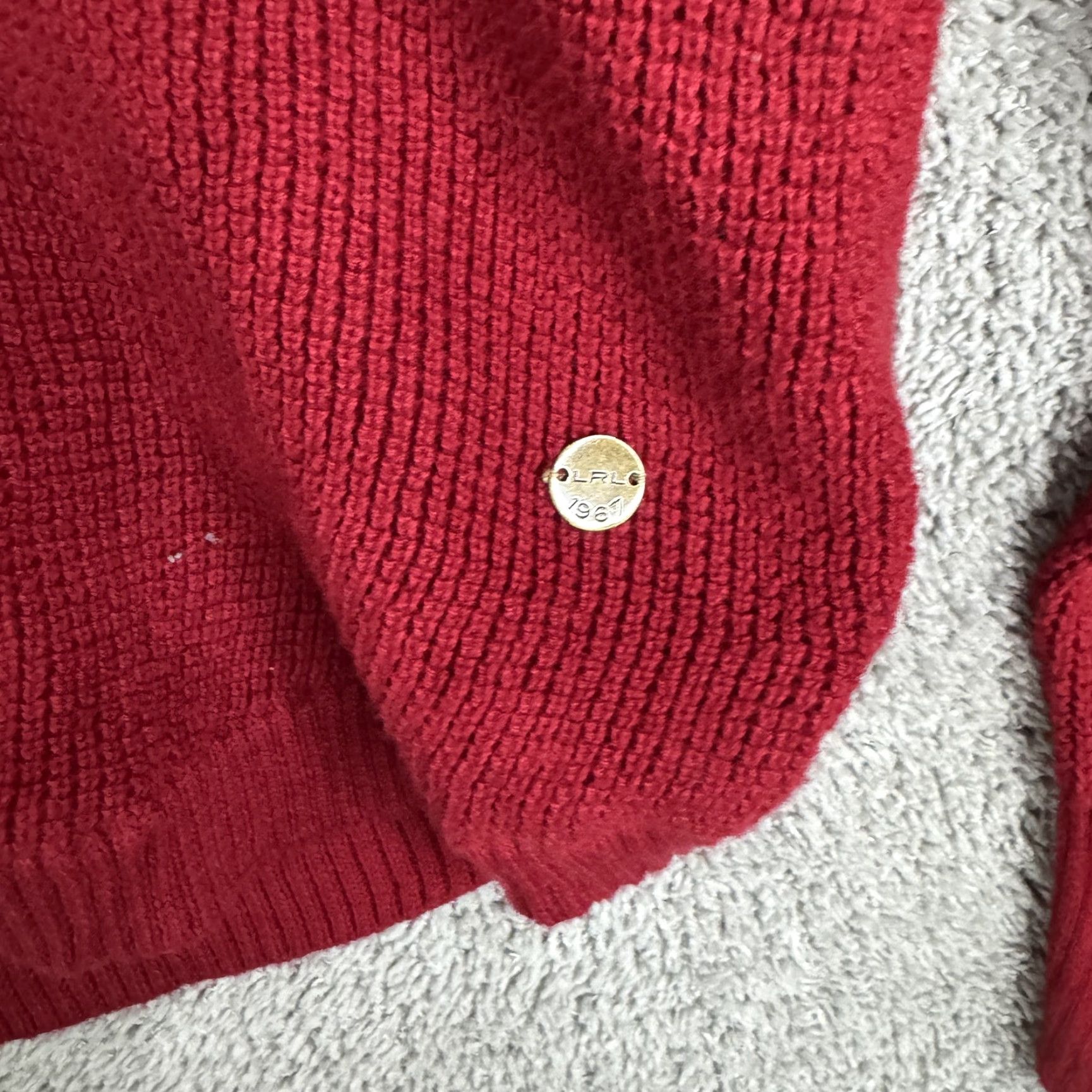 Ralph Lauren Lauren Ralph Lauren Sweater Womens XL Red Cowl Neck Waffle Knit Pullover Size XL / US 12-14 / IT 48-50 - 4 Thumbnail