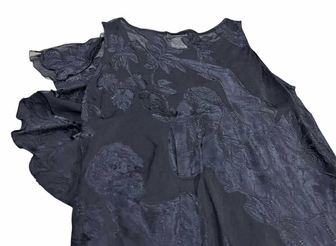 Dries Van Noten 🔥Archived Dries Van Noten Frill Ruffle Asymmetric Dress Size XS / US 0-2 / IT 36-38 - 9 Thumbnail