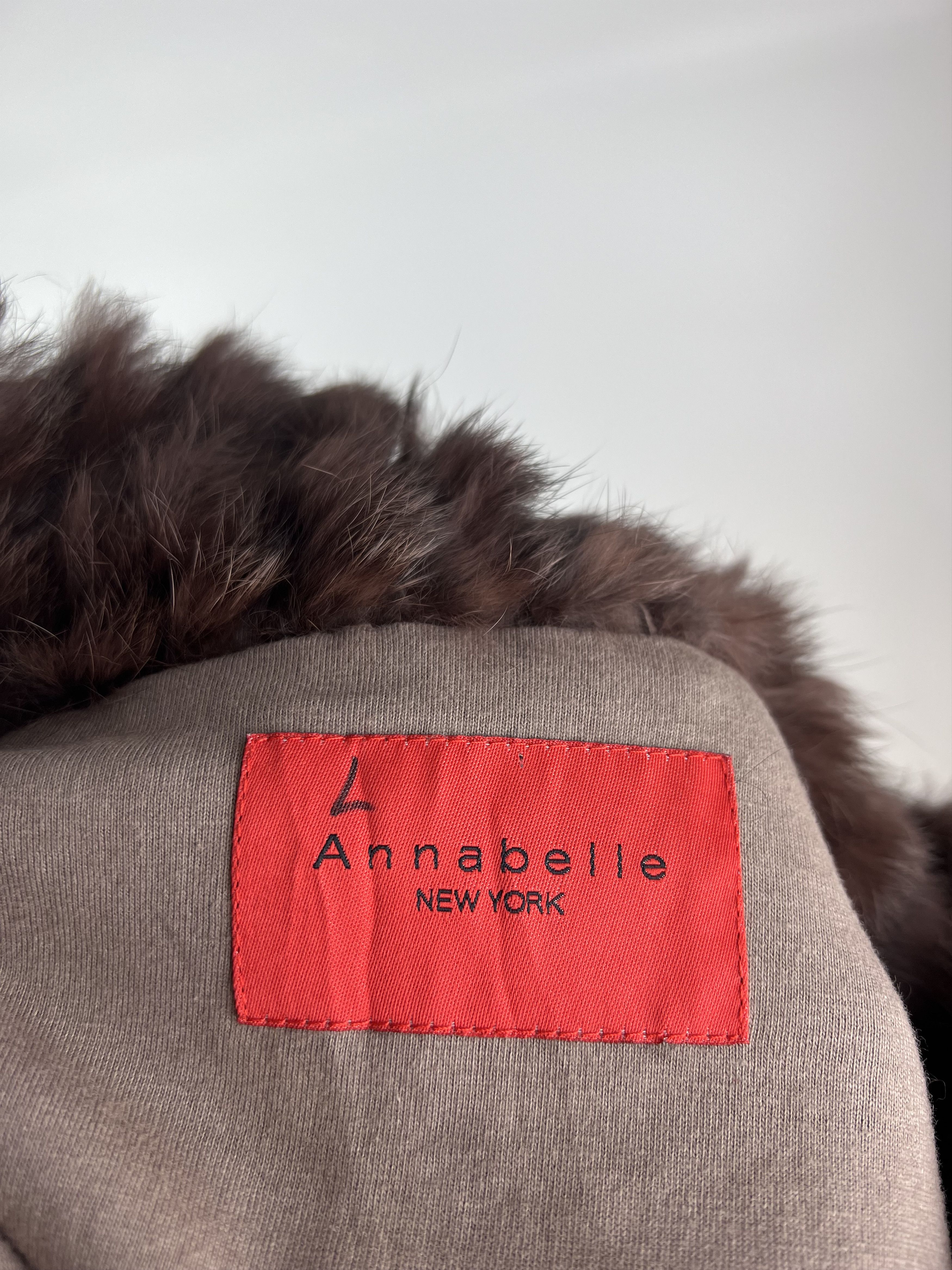 Designer Annabelle New York Rabbit Fur Poncho Cape One Size Size ONE SIZE - 7 Thumbnail