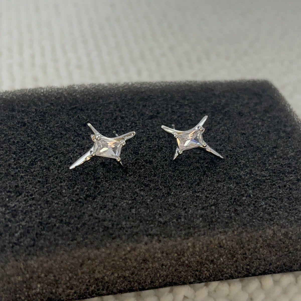 Other CZ Star Stud Earrings for Men Women Hip Hop Unisex Earrings Size ONE SIZE - 2 Thumbnail