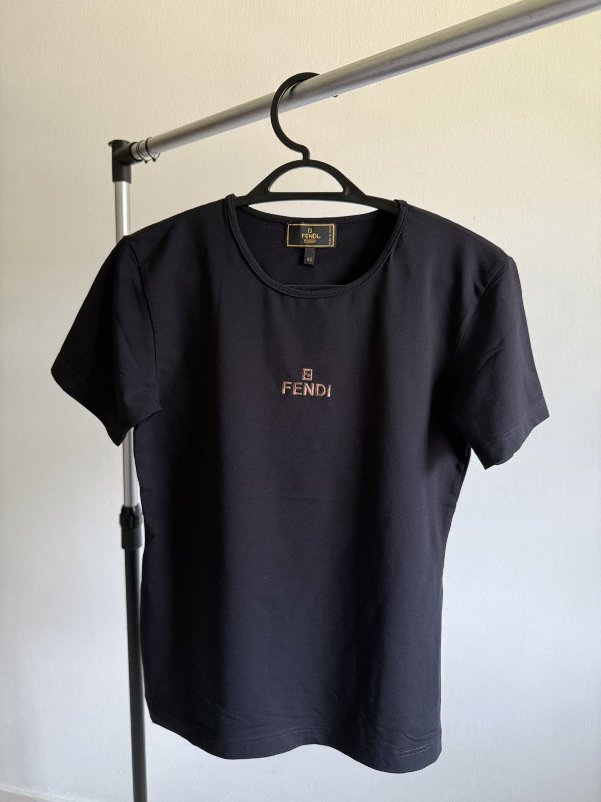 Fendi Fendi cotton jersey short sleeve shirt Size S / US 4 / IT 40 - 1 Thumbnail