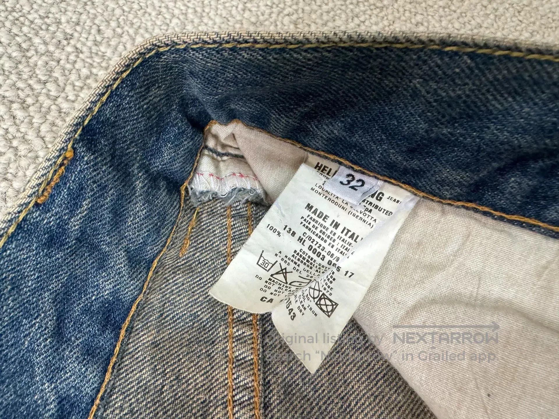 Helmut Lang helmut lang 1998 watercolor dyed jeans. Size US 32 / EU 48 - 3 Thumbnail