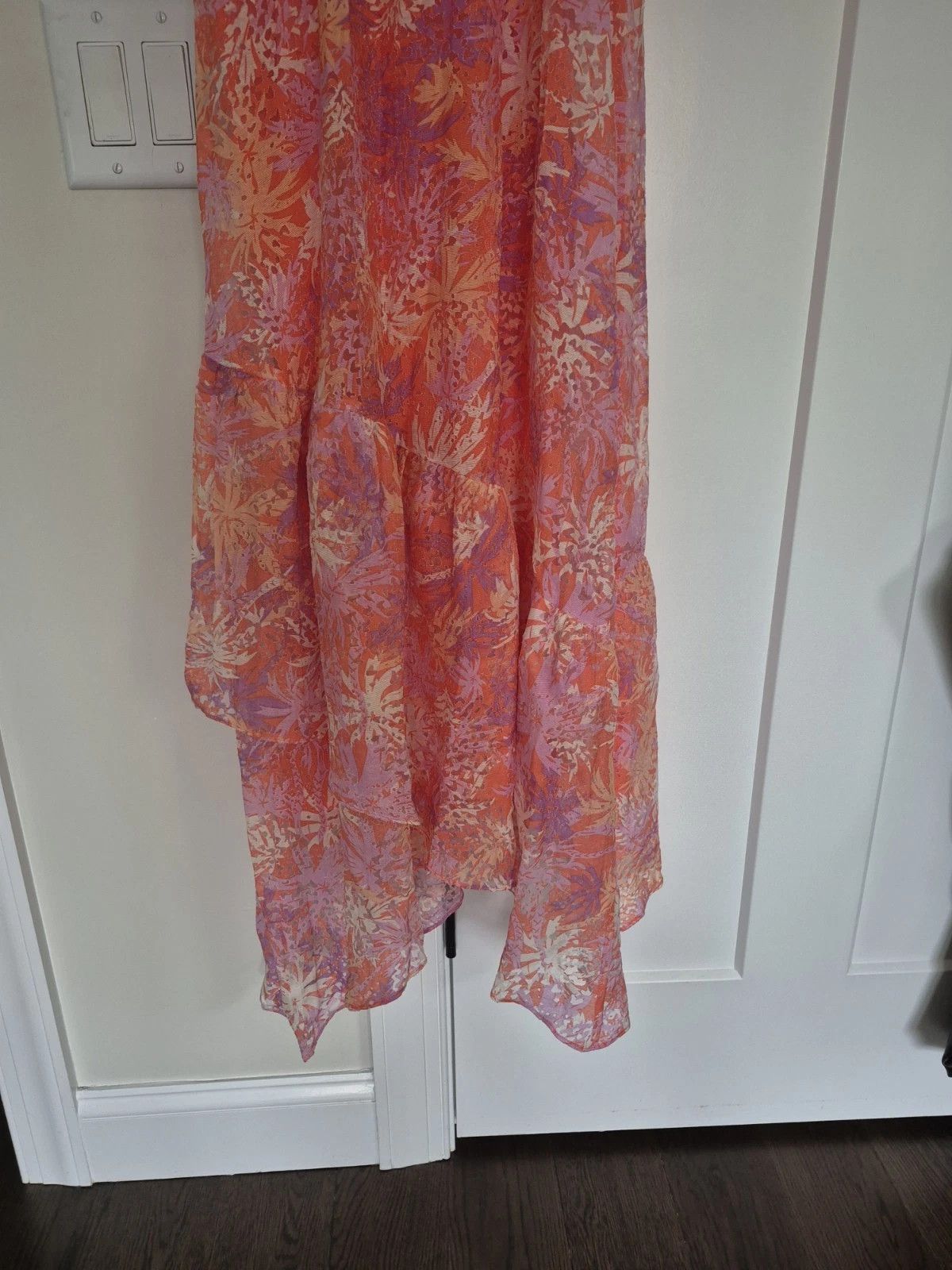 Ramy Brook Aya Guava Burnout Dress Colorful Party Prom Spring Summer Size XXS / US 00 / IT 34 - 4 Thumbnail