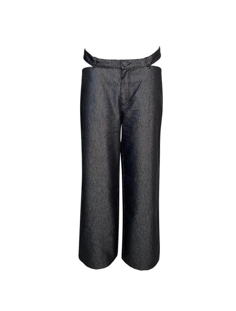 Gucci × Tom Ford × Vintage 2001 GUCCI By Tom Ford Baggy Wide Leg Double Waist Band Size 28" / US 6 / IT 42 - 6 Thumbnail