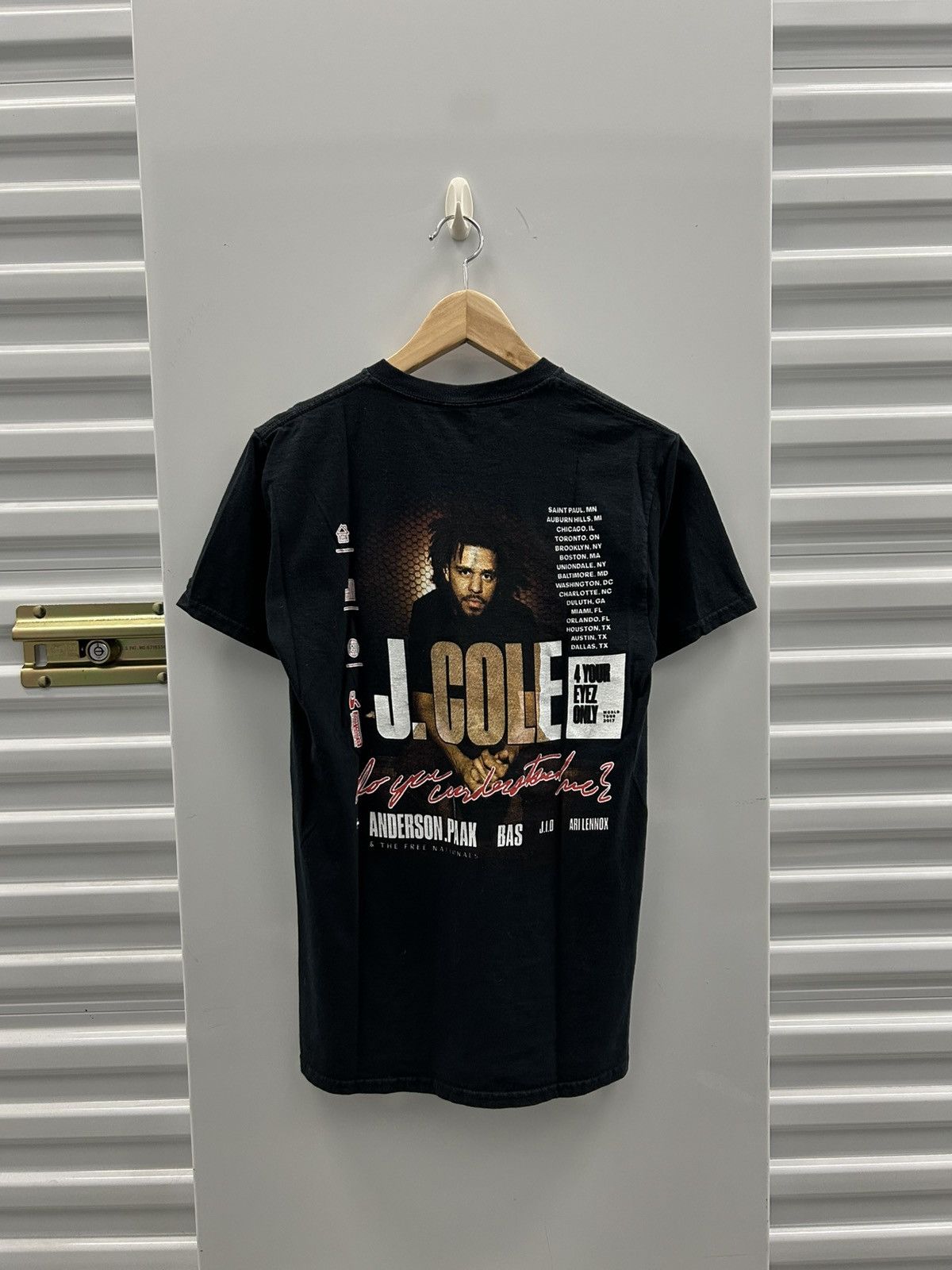 J. Cole 2017 j cole 4 your eyez only tour t shirt rap tee style Size US S / EU 44-46 / 1 - 2 Thumbnail