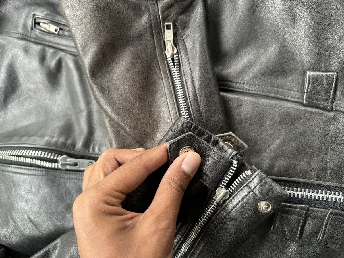 Vintage 👹Vintage Ashville Motor Double Collar Leather Jacket Size US S / EU 44-46 / 1 - 11 Thumbnail