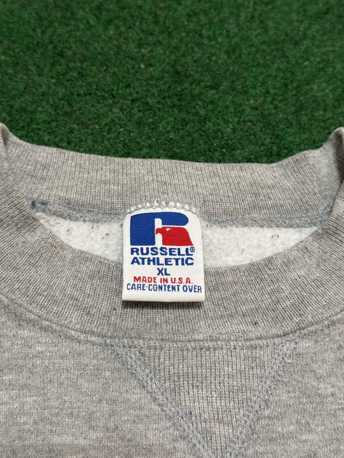 Russell Athletic × Vintage Vintage 90s Russell Athletic Retro Stripped XL Sweatshirt Size US XL / EU 56 / 4 - 2 Thumbnail