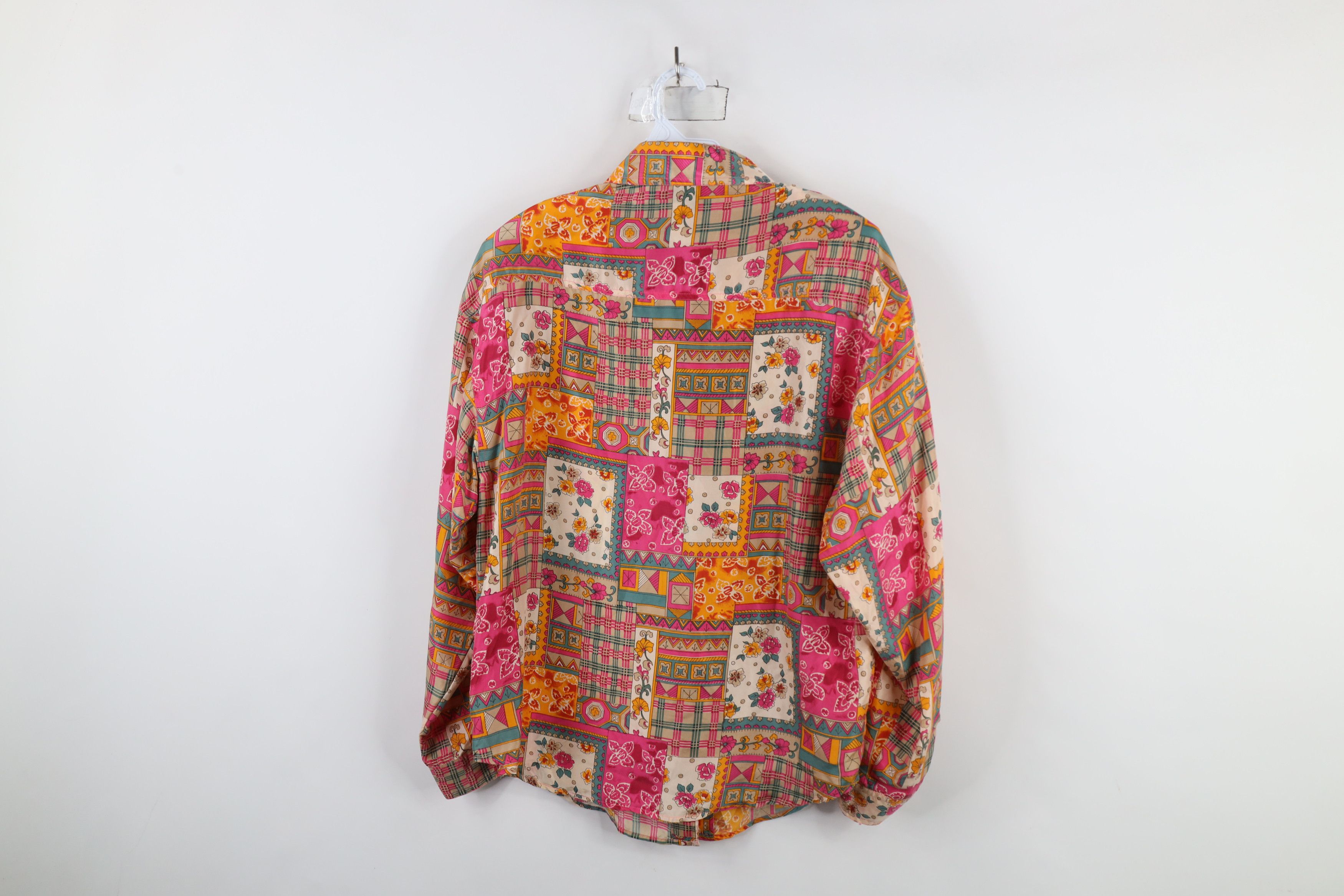 Vintage Vintage 90s Streetwear Patchwork Collared Button Shirt Size M / US 6-8 / IT 42-44 - 7 Thumbnail