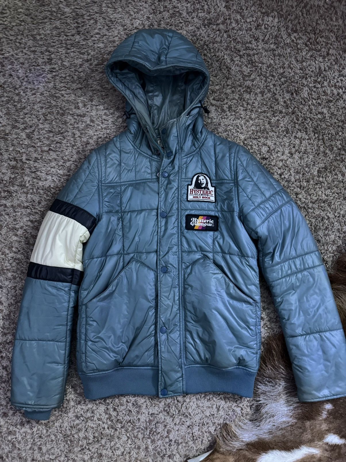 Hysteric Glamour Hysteric glamour medium green puffer jacket with patches Size US M / EU 48-50 / 2 - 1 Thumbnail