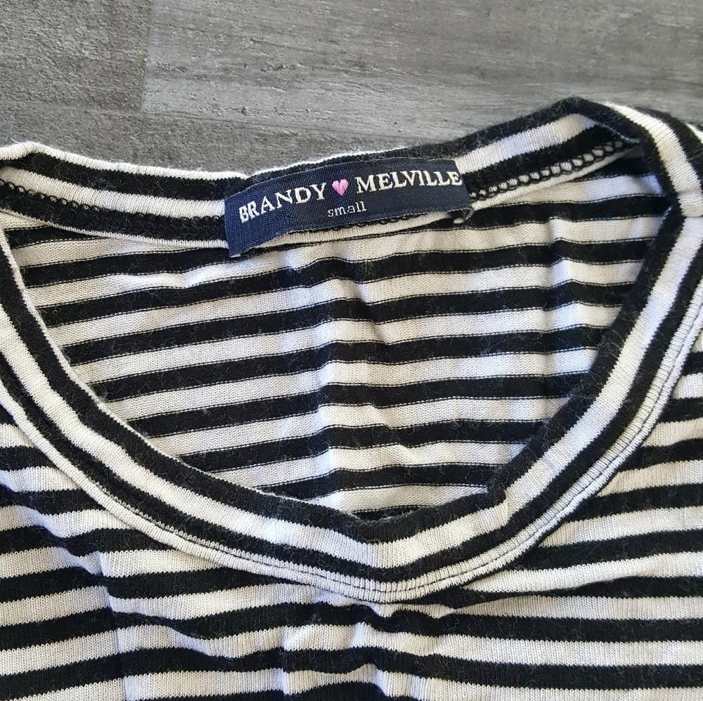 Designer Black White Striped Melville Tank Size ONE SIZE - 3 Thumbnail