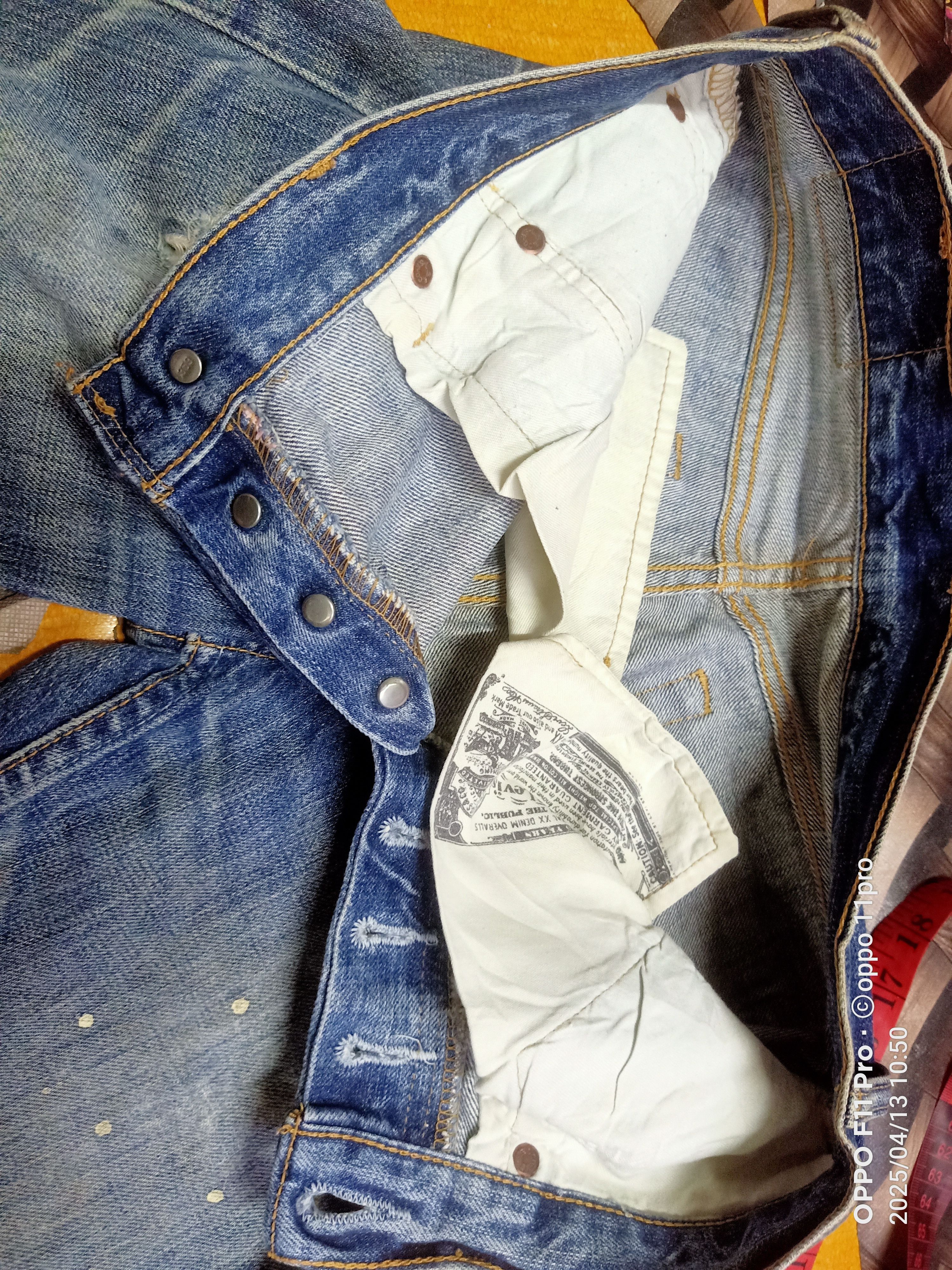 Levi's × Vintage Levis 501 Vtg Y2k Denim Vintage Distressdenim Mudwash Size US 28 / EU 44 - 19 Thumbnail
