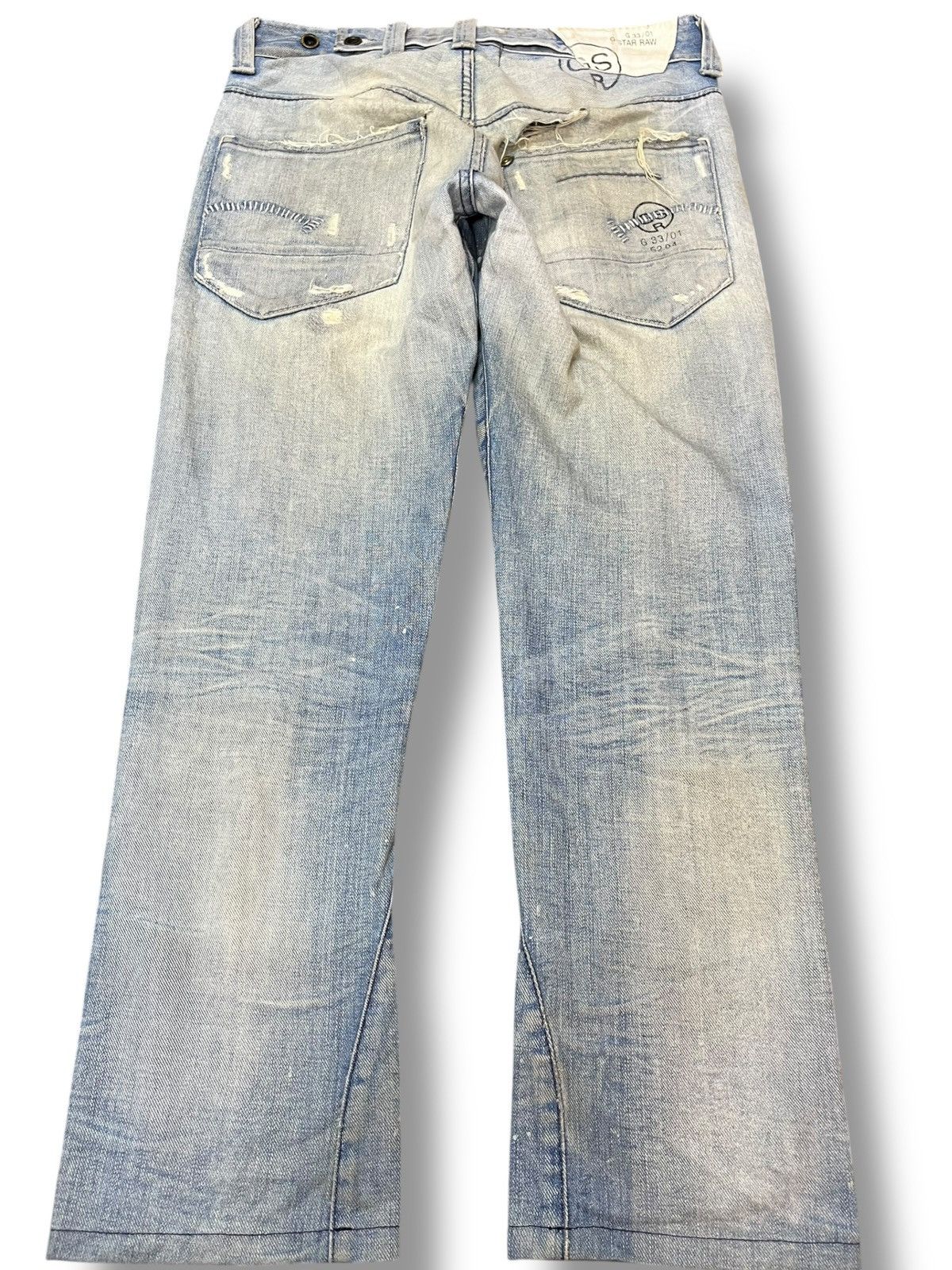 G-Star Vintage G-Star Raw Distressed Paint Splatter Denim Size US 32 / EU 48 - 5 Thumbnail
