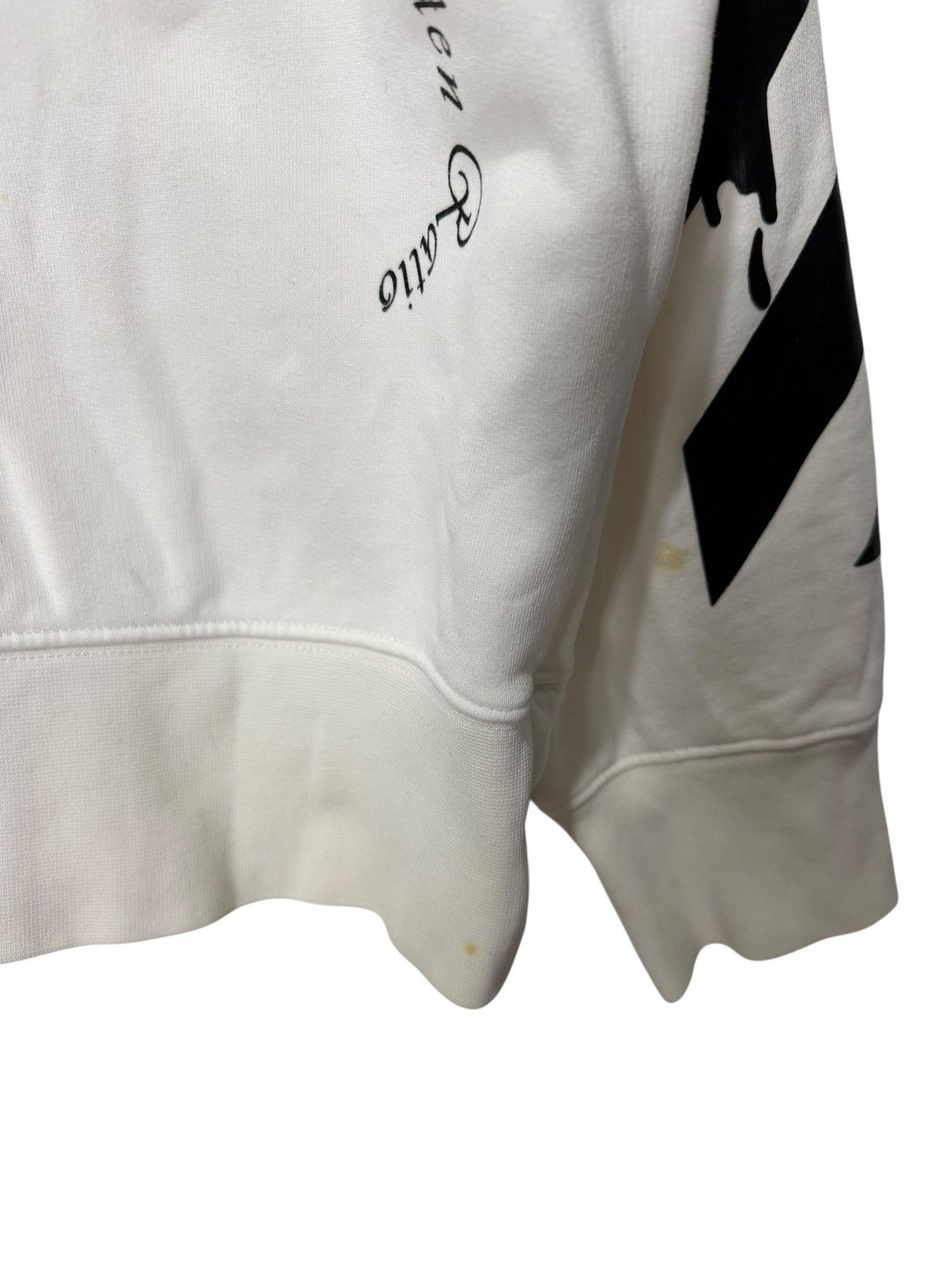 Off-White Off-White Dripping Arrows White Sweatshirt Size US S / EU 44-46 / 1 - 5 Thumbnail