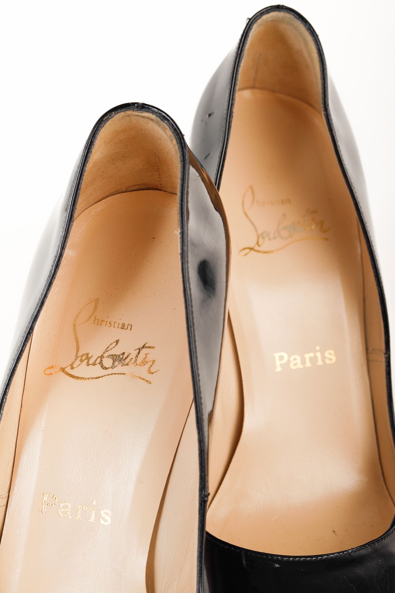 Christian Louboutin Christian Louboutin Silver Mirror Heel Patent Leather Pumps Size US 8.5 / IT 38.5 - 9 Thumbnail