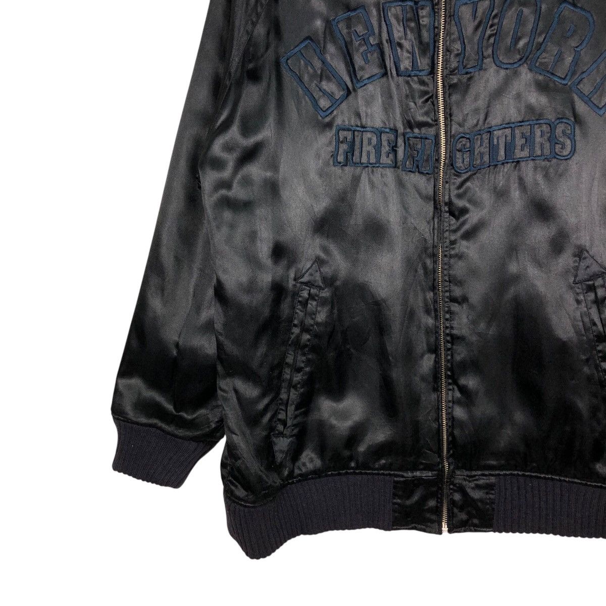 Japanese Brand × Vintage 📌Vintage Bomber Jacket New York Fire Department Big Logo Size US M / EU 48-50 / 2 - 5 Thumbnail