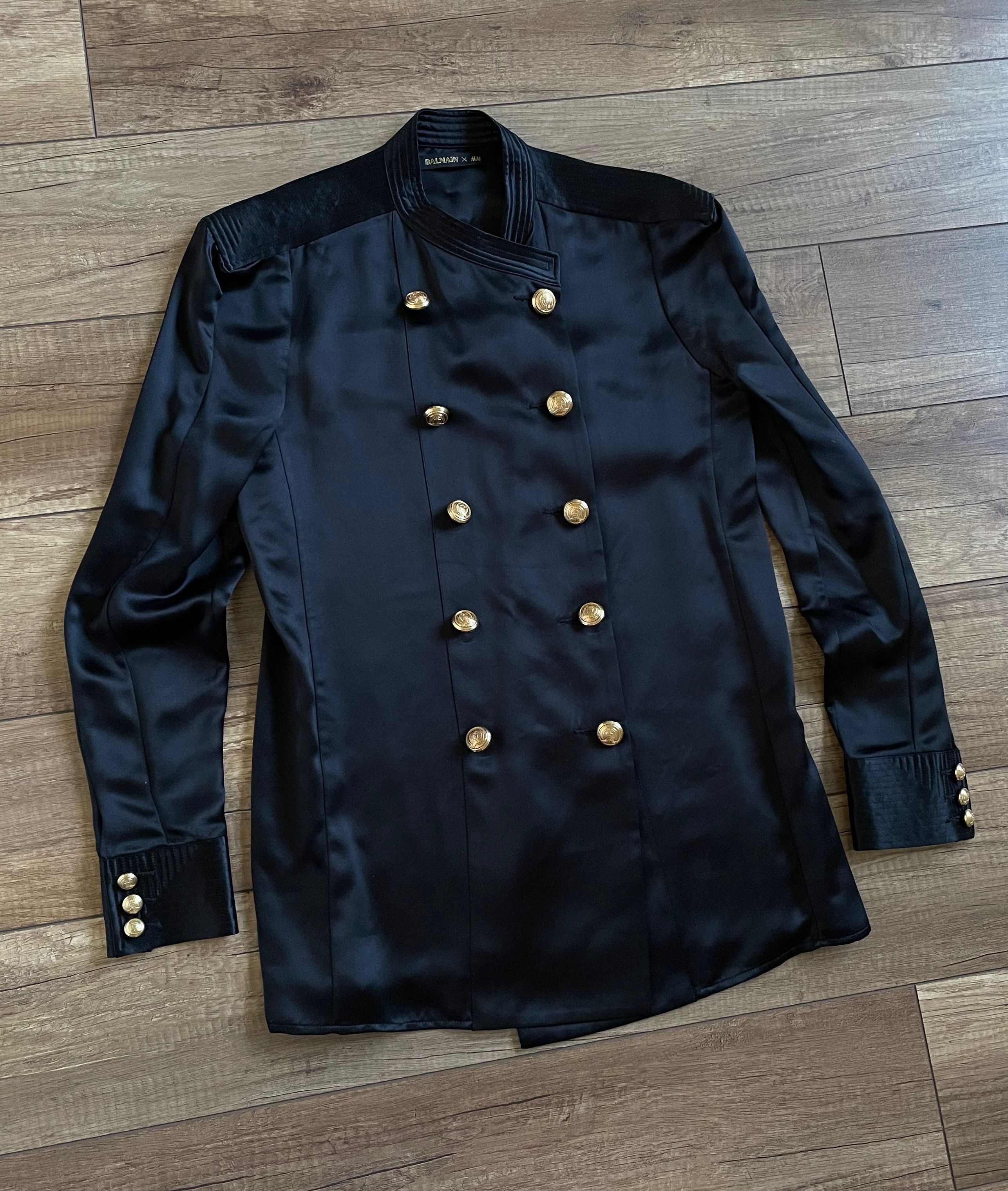 Balmain × H&M Balmain X H&M Launch Collection Silk Blouse Shirt Jacket Size M / US 6-8 / IT 42-44 - 3 Thumbnail