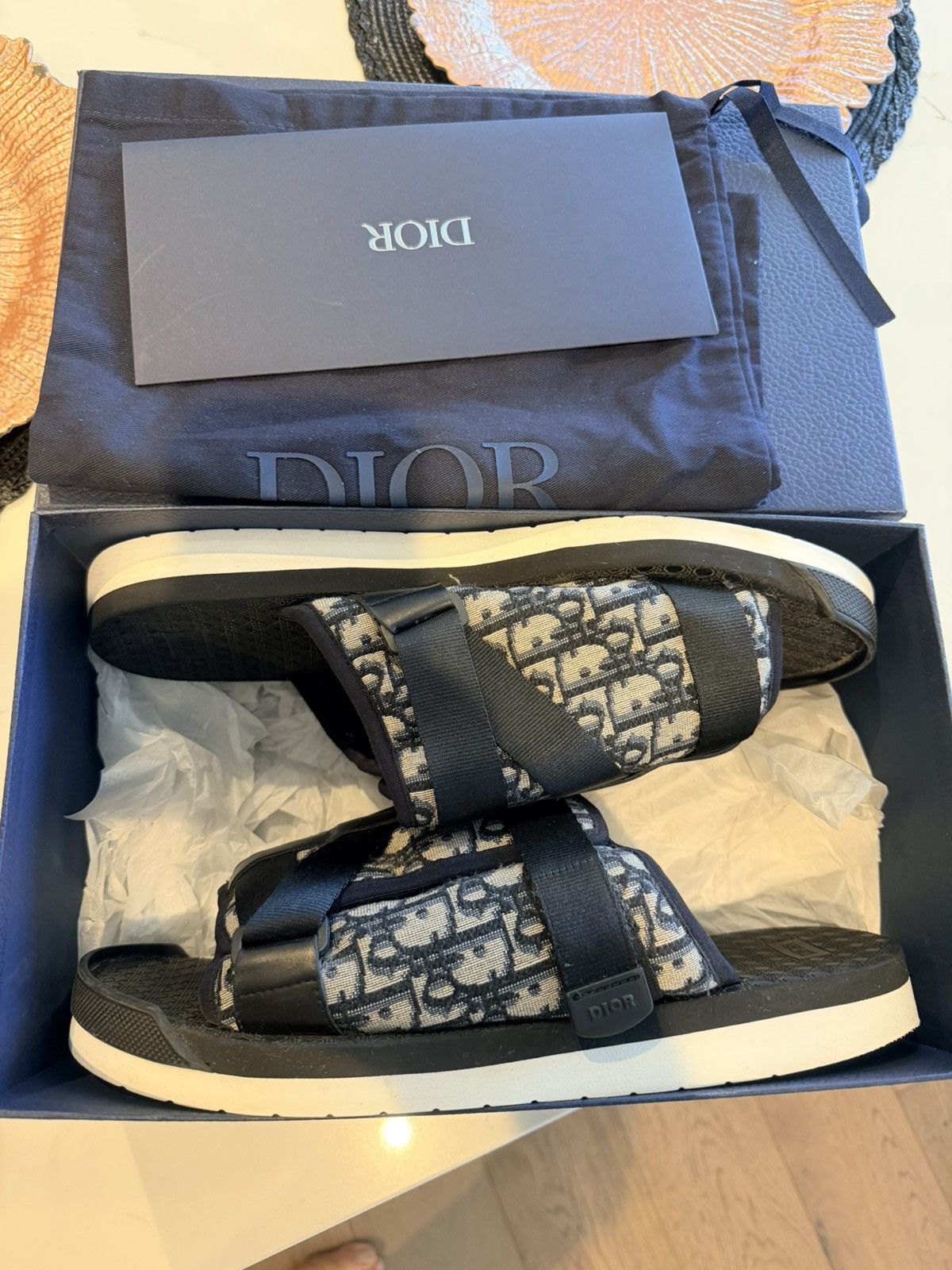 Dior Dior Alpha Sandals – Oblique Jacquard / Black Size US 13 / EU 46 - 10 Thumbnail