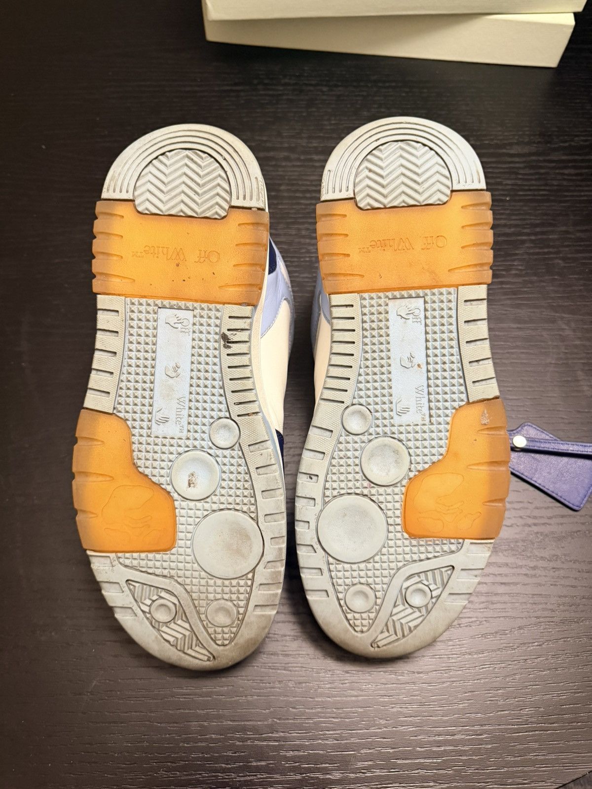Off-White Off-White Out of Office White Navy Blue Size US 9 / EU 42 - 6 Thumbnail