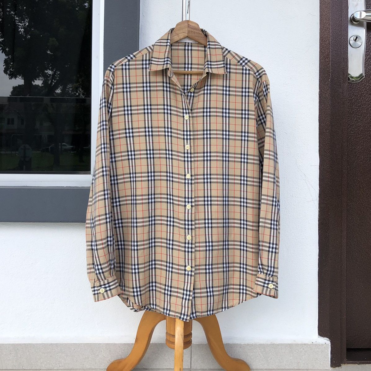 Burberry Burberrys Of London Checkered Button Colar Blouse Shirt Size M / US 6-8 / IT 42-44 - 3 Thumbnail