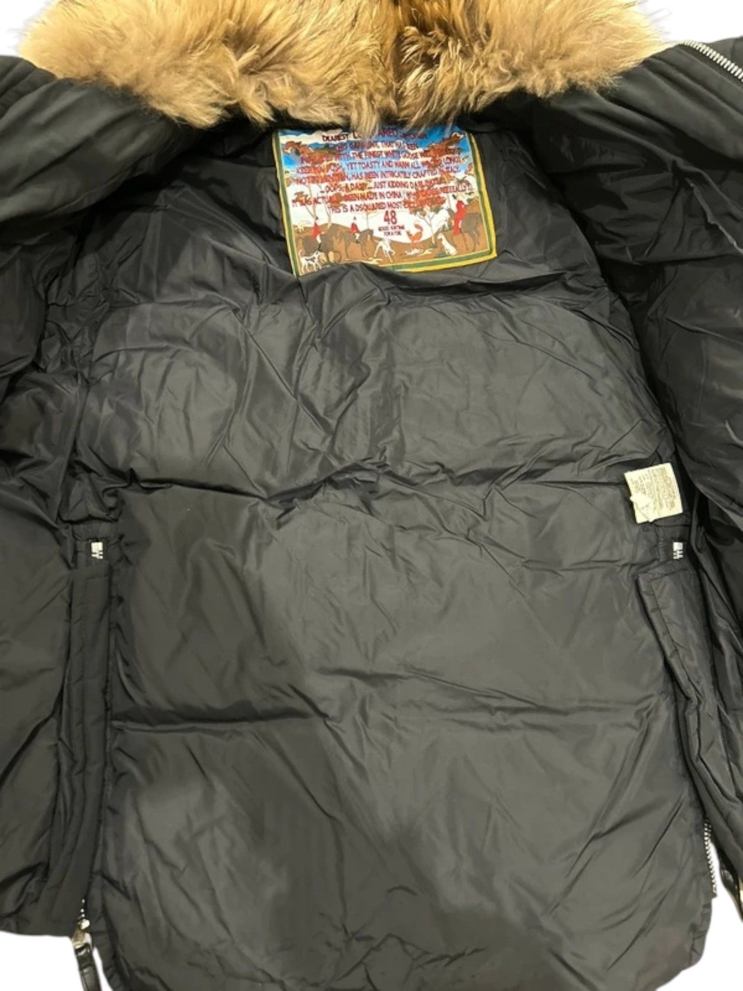 Dsquared2 Dsquared² Black Puffer Parka with Fur Trim and Moose Patch Size US M / EU 48-50 / 2 - 5 Thumbnail