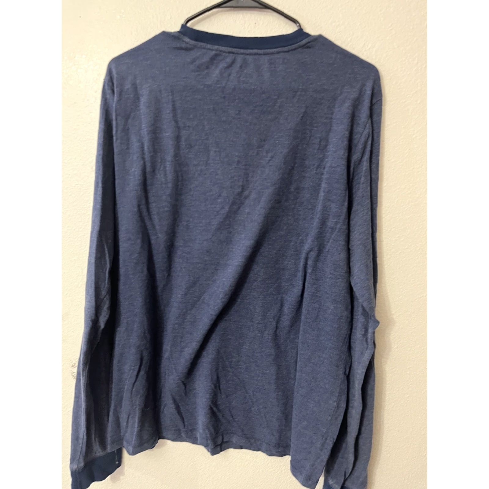 Aeropostale VINTAGE Aeropostale Graphic Tee Long Sleeve Shirt Mens Large Blue Casual Size US L / EU 52-54 / 3 - 2 Thumbnail