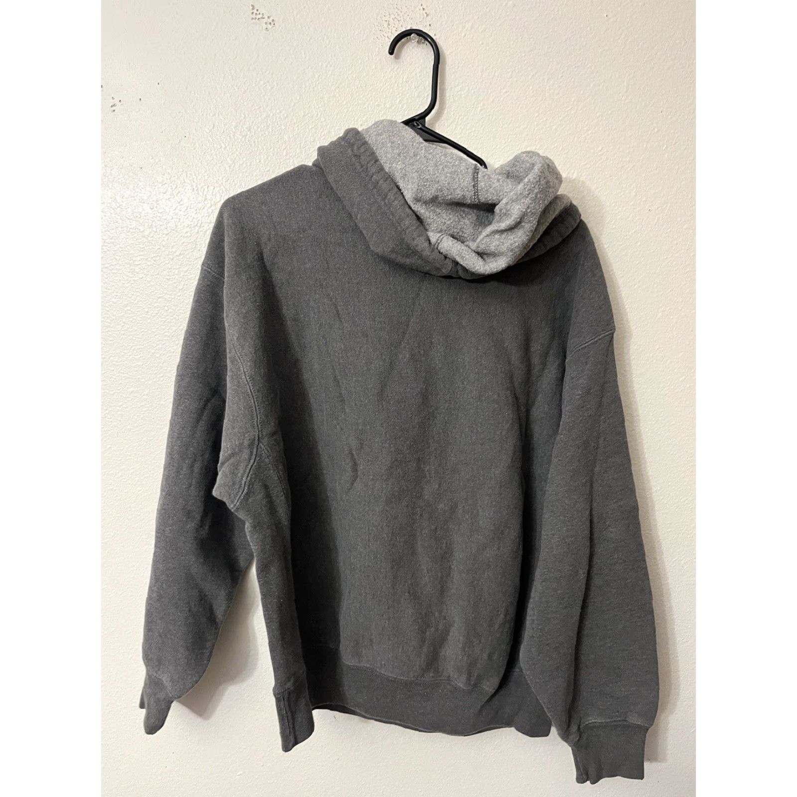 VINTAGE GAP 90s Classic Gray Pullover Hoodie Men's Sz S Fleece