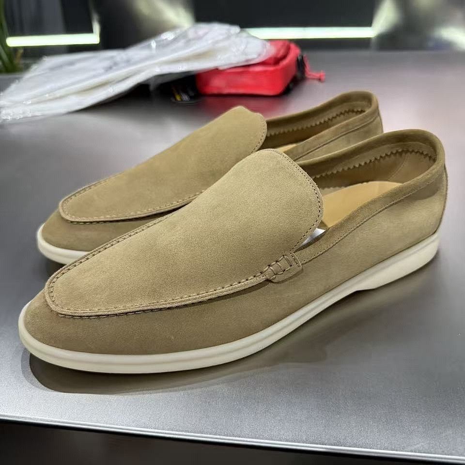 Loro Piana Loro Piana Summer Walk Suede Loafers Size 44 Size US 11 / EU 44 - 1 Thumbnail
