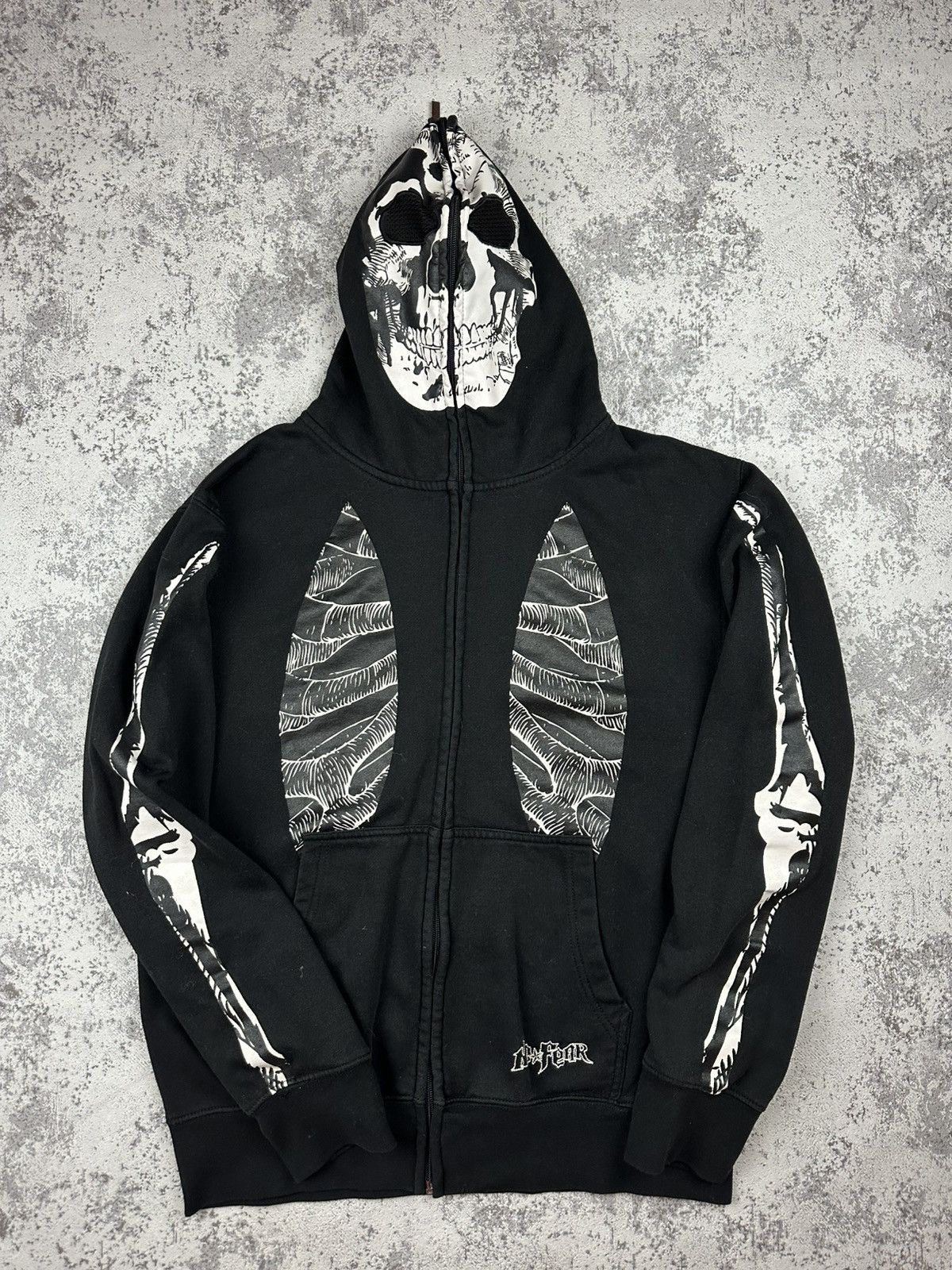 No Fear Y2K No Fear Skeleton Full Zip Hoodie Skull Mask Size US S / EU 44-46 / 1 - 1 Thumbnail