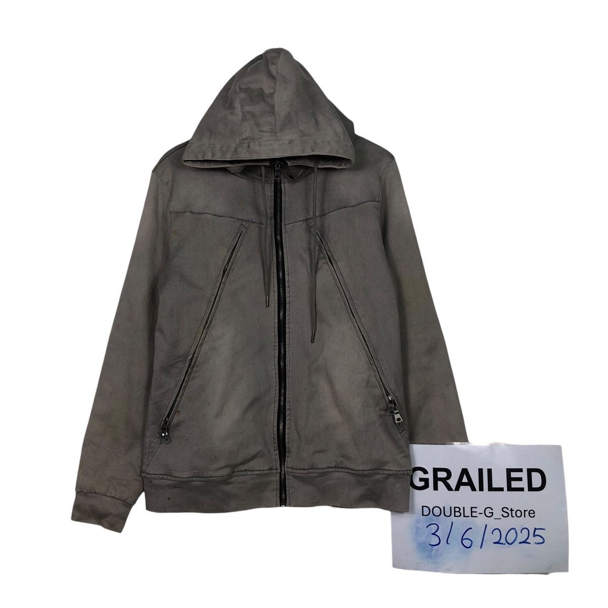 In The Attic In The Attic Archive Diagonal Zip System Hoodie Patina Fade Size US M / EU 48-50 / 2 - 1 Thumbnail