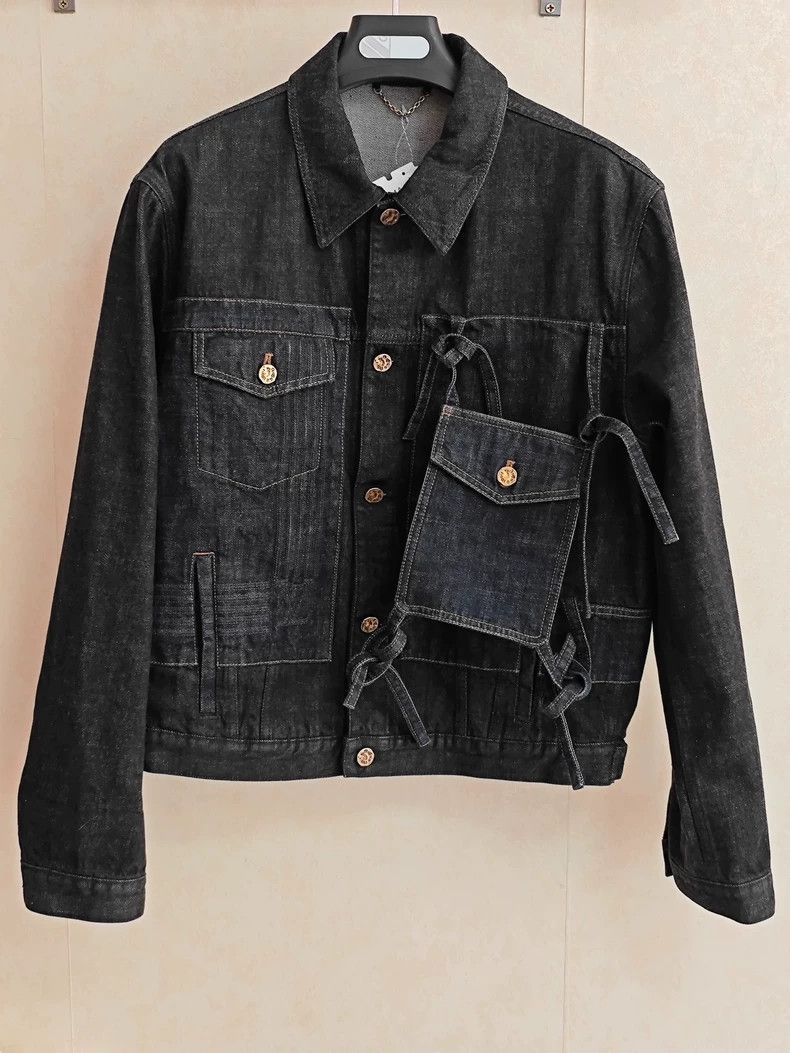Louis Vuitton Louis Vuitton Strap Tie Pocket Denim Jacket 2501-Nextarrow Size US L / EU 52-54 / 3 - 1 Thumbnail