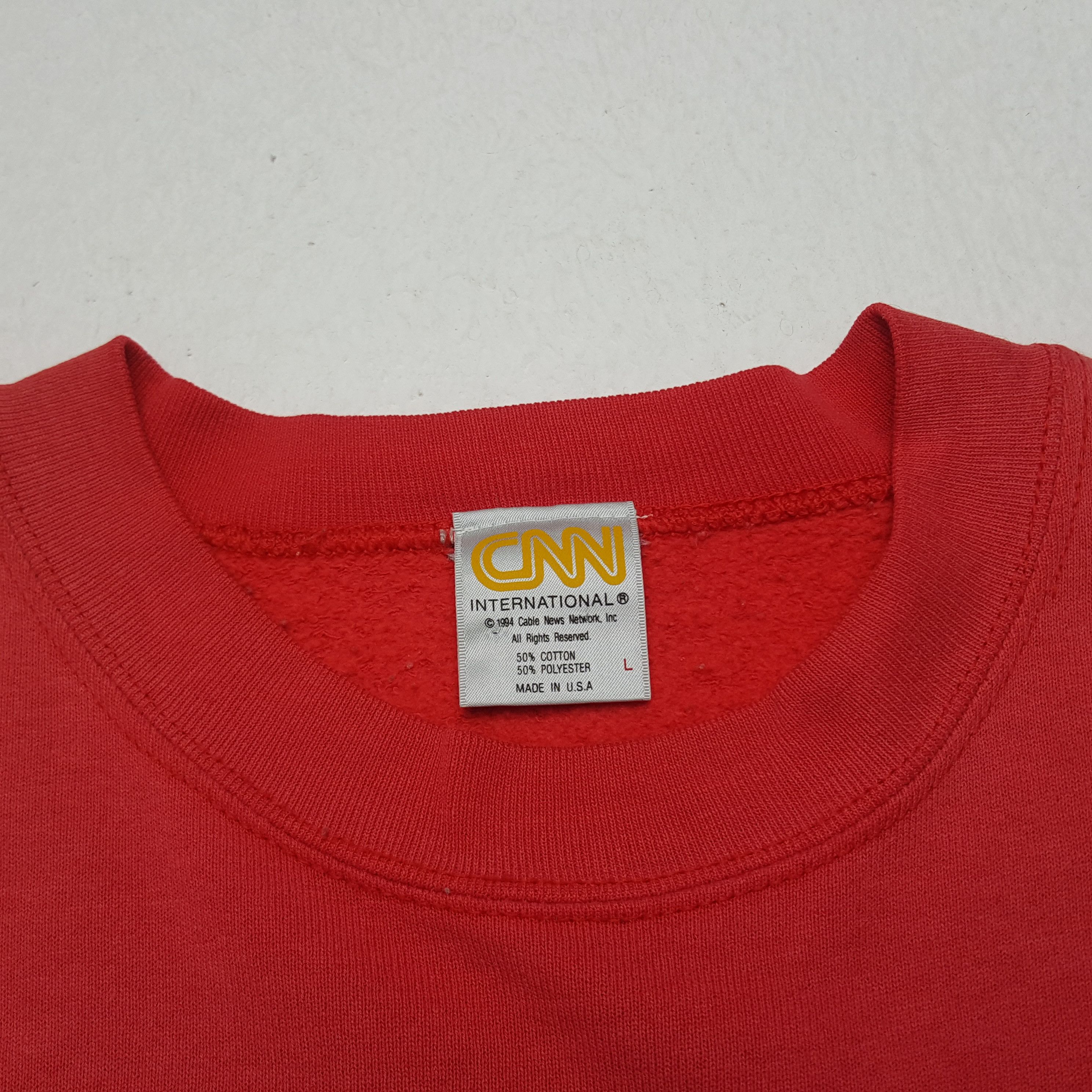 Vintage Vintage CNN Atlanta American Channel Television Sweatshirt Size US M / EU 48-50 / 2 - 4 Thumbnail