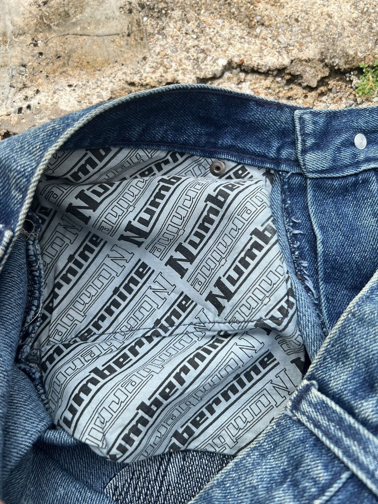 Number (N)ine Rare Number Nine Distressed Design Denim Size US 30 / EU 46 - 11 Thumbnail