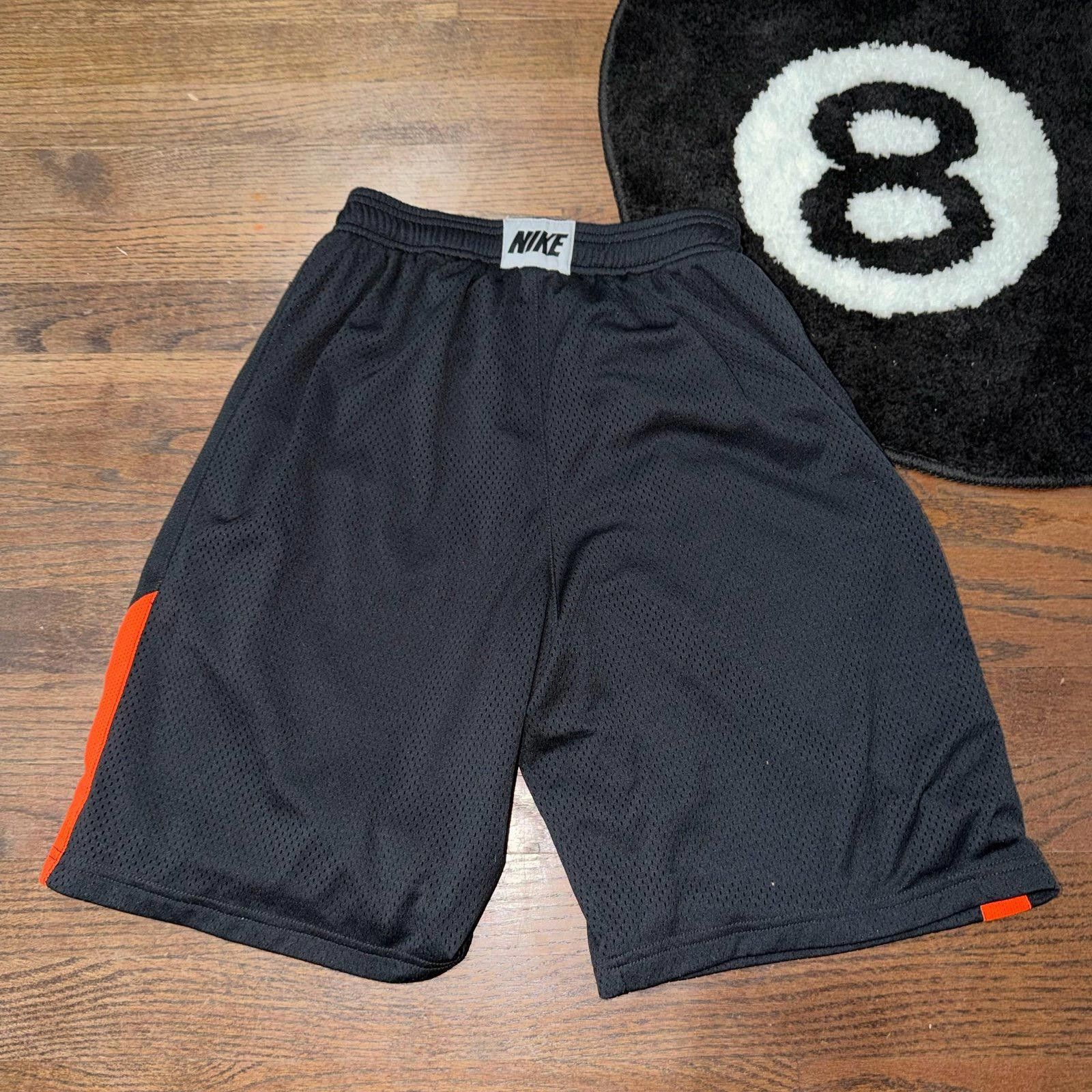 Nike Nike Dri-Fit Orange Mesh Hoop Shorts Mens SM Y2K 90s Rare Size US 30 / EU 46 - 4 Thumbnail