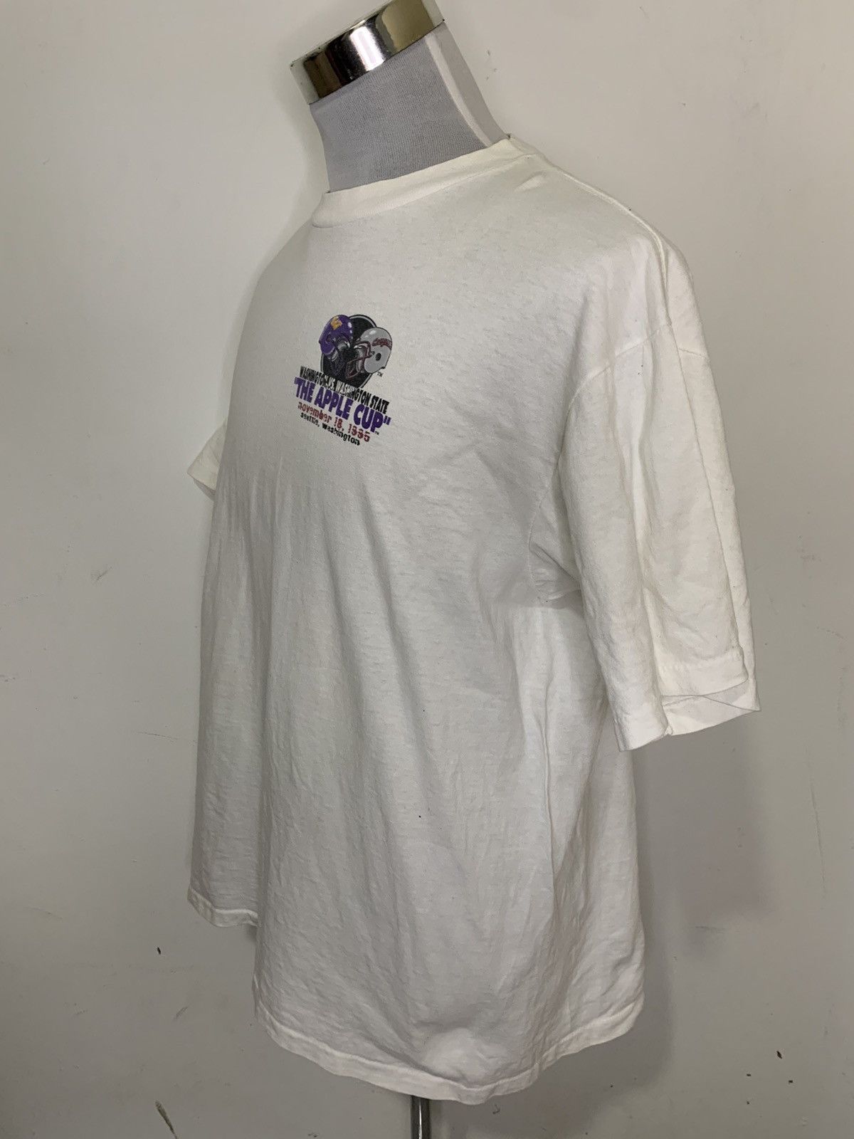 NCAA Vintage 1995 Apple Cup Washington state tshirt Size US XL / EU 56 / 4 - 4 Thumbnail