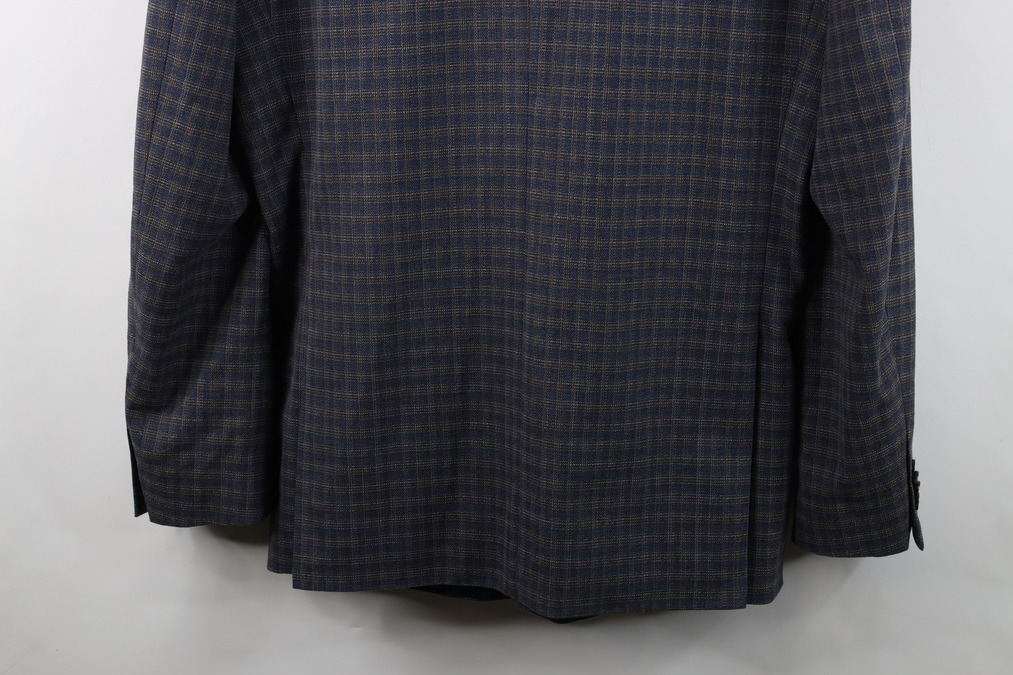 Tommy Hilfiger Tommy Hilfiger 2 Button Suit Coat Blazer Jacket Blue Plaid Size US XXL / EU 58 / 5 - 16 Thumbnail